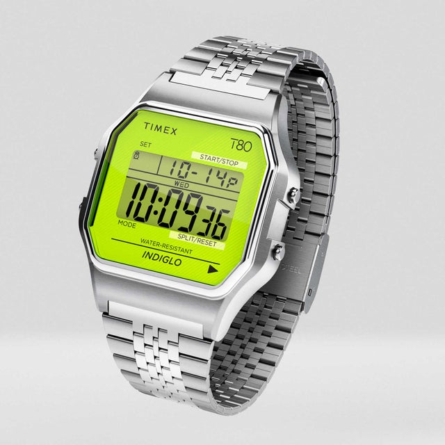 Timex 80 ユニセックス 時計 TW2V19300 クォーツ デジタル ステンレススチール （デジタル）