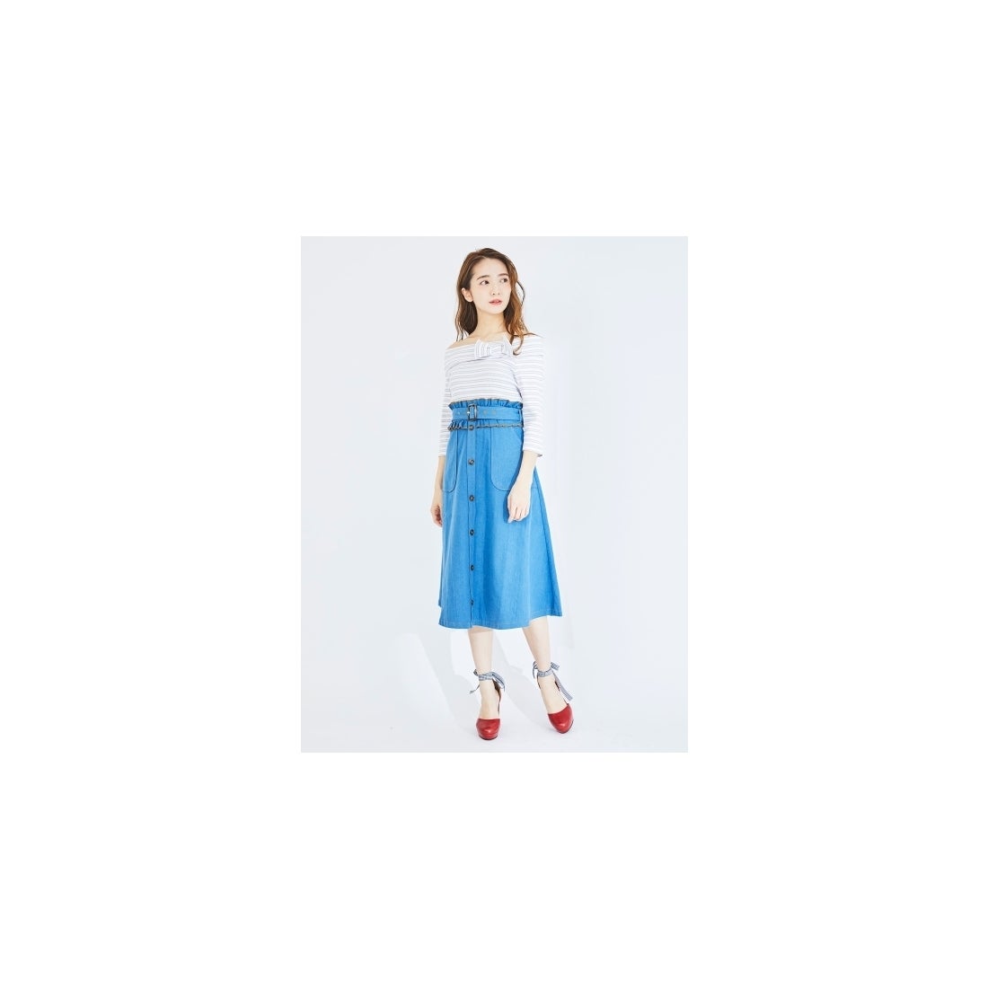 TITTY&CO. オフショルリボンカットトップス マルチ -アウトレット通販 