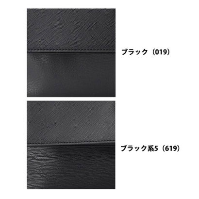 レザー調ジップクラッチバッグ （ブラック(619)）｜詳細画像
