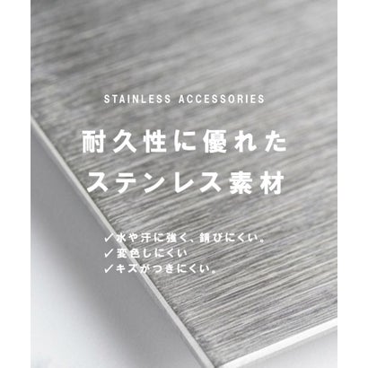 【ステンレス】グラデチェーンブレスレット （シルバー(006)）｜詳細画像