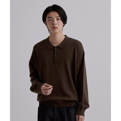 ティーケー タケオ キクチ tk.TAKEO KIKUCHI CARE FREE KNITポロシャツ （ブラック(019)）｜詳細画像