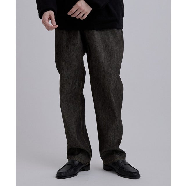【色褪せしにくいデニム】Comfy Fadeless Denim Seriesデニムパンツ （ブラック(019)）