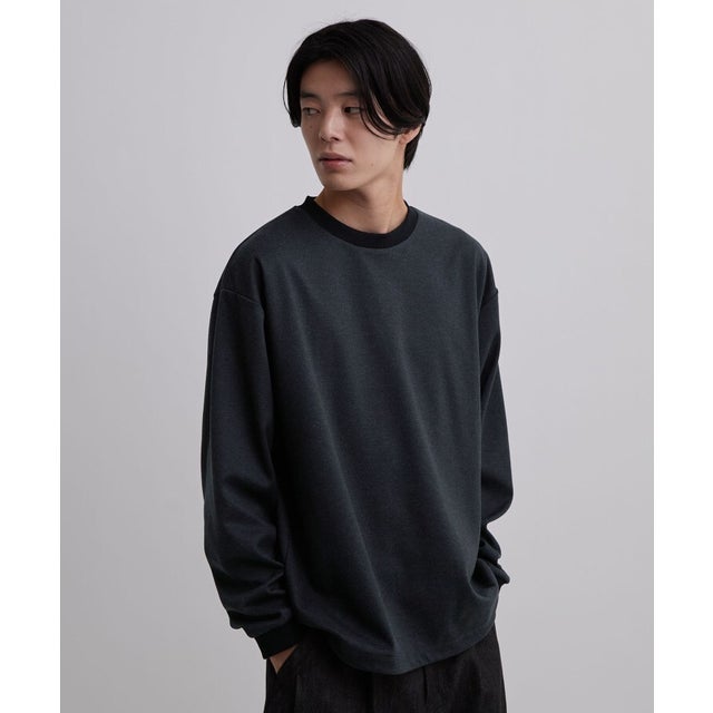 【吸湿発熱】CLEAN COMFORT クルーネックプルオーバー （チャコールグレー(014)）