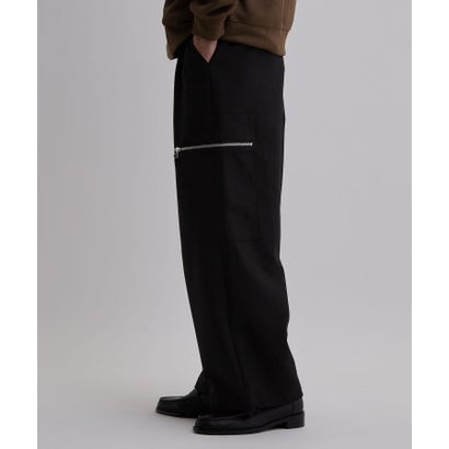 ZIPスラックスカーゴパンツ （ブラック(019)）｜詳細画像