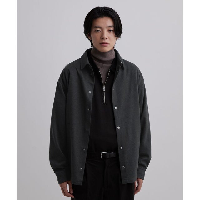 【吸湿発熱】CLEAN COMFORT シャツ （チャコールグレー(014)）