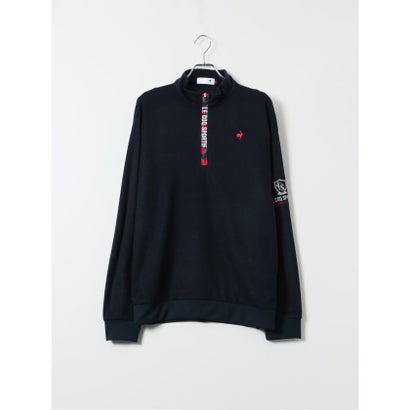 グランバック GRAND-BACK 【大きいサイズ】ルコックスポルティフ ゴルフ ハーフジップ 長袖 メンズ 大きいサイズ ストレッチ 表起毛 保温 UV モーション3D （グレー）｜詳細画像
