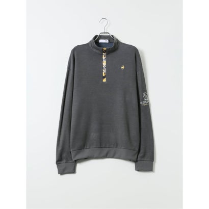 グランバック GRAND-BACK 【大きいサイズ】ルコックスポルティフ ゴルフ ハーフジップ 長袖 メンズ 大きいサイズ ストレッチ 表起毛 保温 UV モーション3D （グレー）｜詳細画像