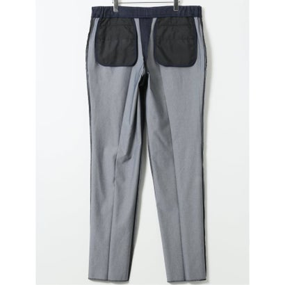 グランバック GRAND-BACK 【大きいサイズ】スラックス メンズ ビジネス パンツ セットアップ可能 ストレッチ デニム調 ノータック テーパード グランバック （紺）｜詳細画像