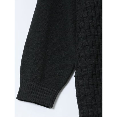グランバック GRAND-BACK 【大きいサイズ】ジーステージ ニット セーター メンズ 長袖 ストレッチ ウォッシャブル クルーネック ブリスター （紺）｜詳細画像