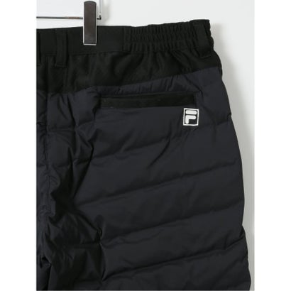 【大きいサイズ】フィラ ゴルフ パンツ メンズ ストレッチ 撥水 防風 ノータック テーパード セットアップ可能 （黒）｜詳細画像
