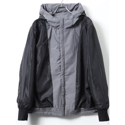 グランバック GRAND-BACK 【大きいサイズ】ブルゾン アウター メンズ 撥水 防風 防花粉 ストレッチ ウォッシャブル フード 中綿 オールウェザー グランバック （グレー）｜詳細画像