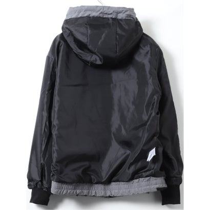 グランバック GRAND-BACK 【大きいサイズ】ブルゾン アウター メンズ 撥水 防風 防花粉 ストレッチ ウォッシャブル フード 中綿 オールウェザー グランバック （グレー）｜詳細画像