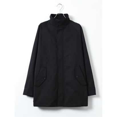 グランバック GRAND-BACK 【大きいサイズ】コート メンズ ビジネス ストレッチ 撥水 中綿 スタンドカラー 比翼 フルジップ ハーフ オックス （黒）｜詳細画像
