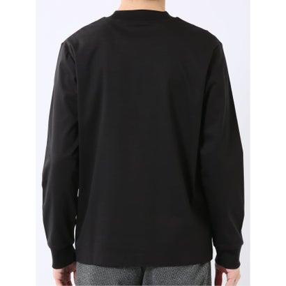 エムエフエディトリアル m.f.editorial Tシャツ メンズ 長袖 ストレッチ UV 綿 コットン 無地 シルケット スムス スロープネック ドレスT （グレー）｜詳細画像