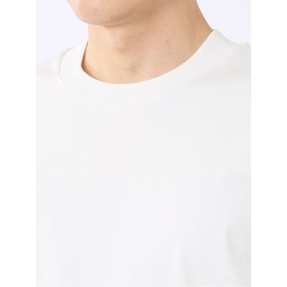 エムエフエディトリアル m.f.editorial Tシャツ メンズ 長袖 ストレッチ UV 綿 コットン 無地 シルケット スムス スロープネック ドレスT （ワイン）｜詳細画像