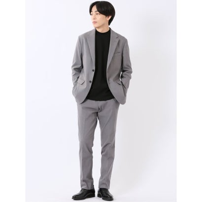 エムエフエディトリアル m.f.editorial スラックス メンズ ビジネス セットアップ可能 裾上げ済み 裏起毛 ストレッチ スリム ノータック テーパード サーモウォーカー グレー （グレー）｜詳細画像