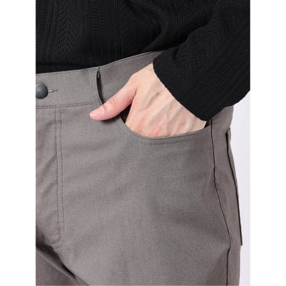 パンツ メンズ ストレッチ 裏起毛 スリム 5ポケット テーパード ソラーロ クロスストレッチ + ウォーム （黒）｜詳細画像