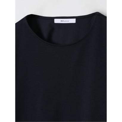 Tシャツ プルオーバー レディース 接触冷感 無地 クルーネック フレアスリーブ 楊柳 切替 （白）｜詳細画像