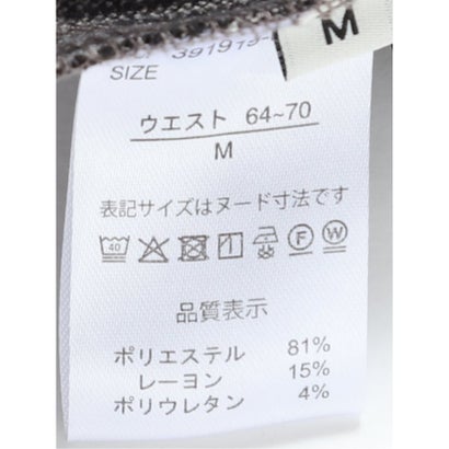 エムエフエディトリアル m.f.editorial パンツ レディース ストレッチ 静電防止 起毛 チェック テーパード センタープレス バックシャーリング （グレー）｜詳細画像