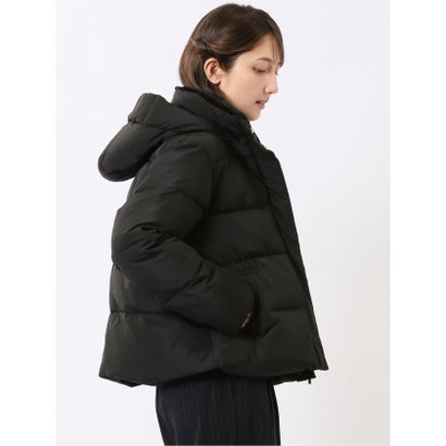 エムエフエディトリアル m.f.editorial ブルゾン アウター レディース 中綿 撥水 静電防止 ウォッシャブル フード 衿ボア取り外し可能 ショート （黒）｜詳細画像
