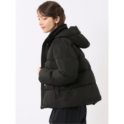 エムエフエディトリアル m.f.editorial ブルゾン アウター レディース 中綿 撥水 静電防止 ウォッシャブル フード 衿ボア取り外し可能 ショート （ベージュ）｜詳細画像