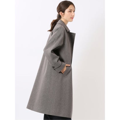 エムエフエディトリアル m.f.editorial コート レディース ストレッチ ハンドウォッシャブル ステンカラー チェスター 2WAY ロング ややゆったり （アイボリー）｜詳細画像