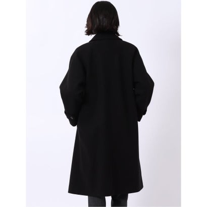 エムエフエディトリアル m.f.editorial コート レディース ストレッチ ハンドウォッシャブル ステンカラー チェスター 2WAY ロング ややゆったり （黒）｜詳細画像
