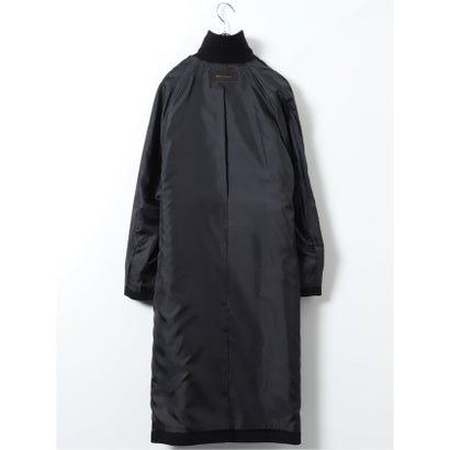 エムエフエディトリアル m.f.editorial コート レディース ストレッチ ハンドウォッシャブル ステンカラー チェスター 2WAY ロング ややゆったり （黒）｜詳細画像