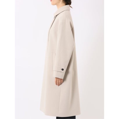 エムエフエディトリアル m.f.editorial コート レディース ストレッチ ハンドウォッシャブル ステンカラー チェスター 2WAY ロング ややゆったり （モノトーン）｜詳細画像