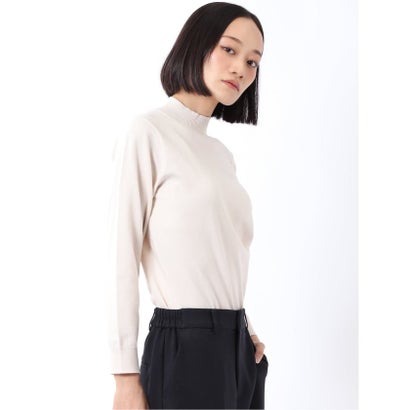 エムエフエディトリアル m.f.editorial ニット プルオーバー レディース 長袖 ストレッチ ウォッシャブル アンチピリング ハイネック セーター （黒）｜詳細画像