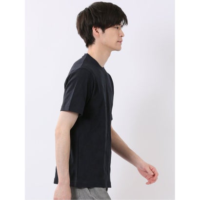 タカキュー TAKA-Q ジオメトリック ジャガード クルーネック 半袖 Tシャツ （ベージュ）｜詳細画像