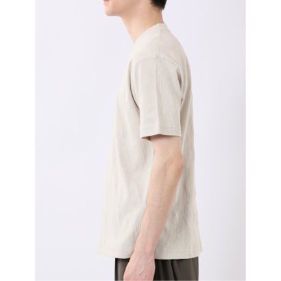 タカキュー TAKA-Q ジオメトリック ジャガード クルーネック 半袖 Tシャツ （紺）｜詳細画像
