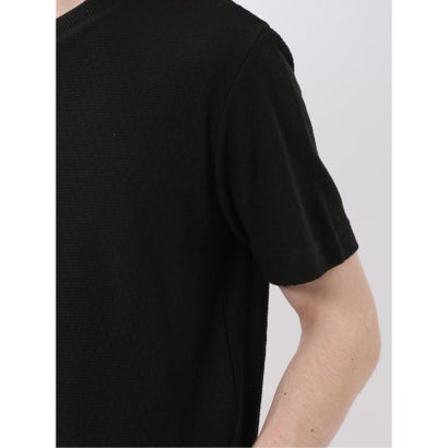 タカキュー TAKA-Q ヘリンボン ジャガード Vネック 半袖 Tシャツ （白）｜詳細画像