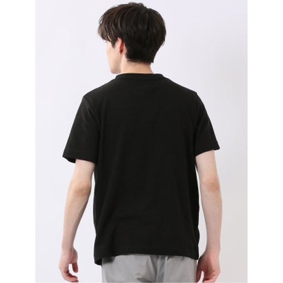 タカキュー TAKA-Q ヘリンボン ジャガード Vネック 半袖 Tシャツ （黒）｜詳細画像