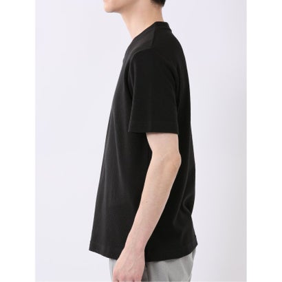 タカキュー TAKA-Q ヘリンボン ジャガード Vネック 半袖 Tシャツ （黒）｜詳細画像