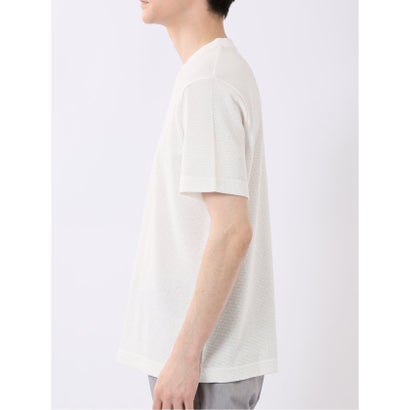 タカキュー TAKA-Q ヘリンボン ジャガード Vネック 半袖 Tシャツ （黒）｜詳細画像