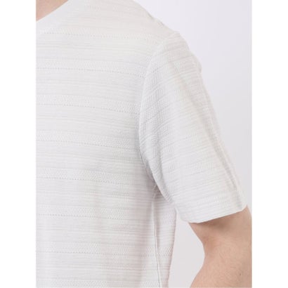 タカキュー TAKA-Q ポップコーン ボーダー Vネック 半袖 Tシャツ （サックス）｜詳細画像