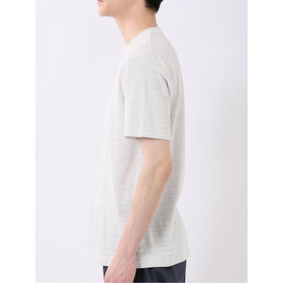 タカキュー TAKA-Q ポップコーン ボーダー Vネック 半袖 Tシャツ （サックス）｜詳細画像