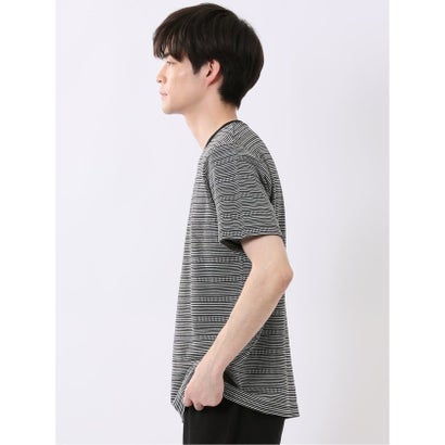タカキュー TAKA-Q ポップコーン ボーダー Vネック 半袖 Tシャツ （紺）｜詳細画像