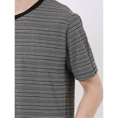タカキュー TAKA-Q ポップコーン ボーダー Vネック 半袖 Tシャツ （白黒）｜詳細画像