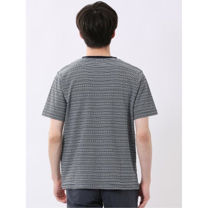 タカキュー TAKA-Q ポップコーン ボーダー Vネック 半袖 Tシャツ （白黒）｜詳細画像