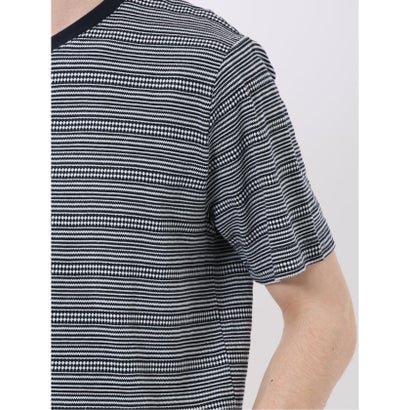 タカキュー TAKA-Q ポップコーン ボーダー Vネック 半袖 Tシャツ （白黒）｜詳細画像