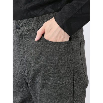 パンツ メンズ ストレッチ スリム 5ポケット テーパード プリント クロスストレッチ （グレー）｜詳細画像