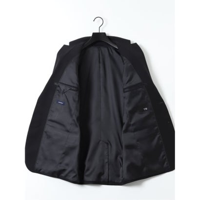 【ストレッチ ウォッシャブル】 スーツ メンズ 上下 セットアップ ツーピース ビジネス ストレッチ ウォッシャブル 2つボタン スリム ストライプ 紺 （紺）｜詳細画像