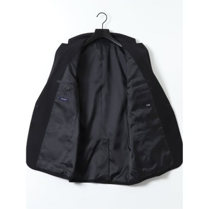 【ストレッチ ウォッシャブル】 スーツ メンズ 上下 セットアップ ツーピース ビジネス ストレッチ ウォッシャブル 2つボタン スリム ストライプ 紺 （紺）｜詳細画像