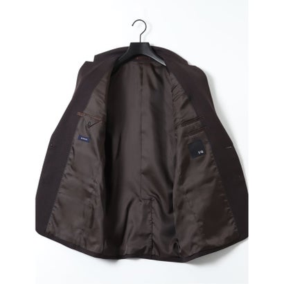 【ストレッチ ウォッシャブル】 スーツ メンズ 上下 セットアップ ツーピース ビジネス ストレッチ ウォッシャブル 2つボタン スリム ストライプ 紺 （紺）｜詳細画像