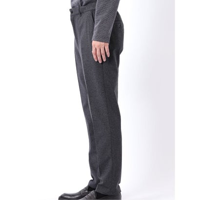 パンツ メンズ セットアップ可能 ストレッチ ウォッシャブル スリム テーパード ソフト ジャージー 杢 紺 （紺）｜詳細画像