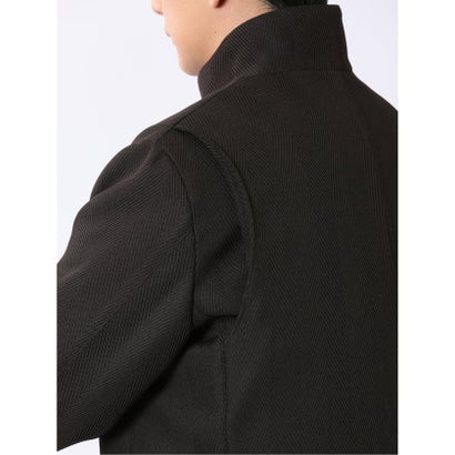 タカキュー TAKA-Q コート メンズ ビジネス スタンドカラー 比翼 5ボタン ロング ヘリンボン 茶 （茶）｜詳細画像