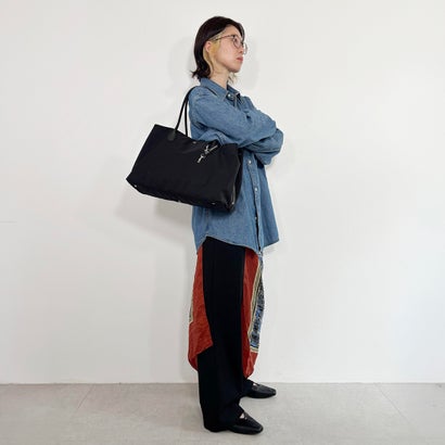 【Breath TOPKAPI】ALINE アライン ナイロン ボストン トートバッグ A4 / 軽量 / 肩掛け / 大容量 / 旅行 / 出張 / 通勤 （ブラック）｜詳細画像