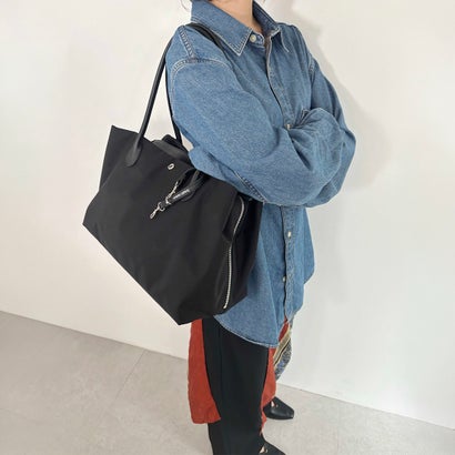 【Breath TOPKAPI】ALINE アライン ナイロン ボストン トートバッグ A4 / 軽量 / 肩掛け / 大容量 / 旅行 / 出張 / 通勤 （ブラック）｜詳細画像